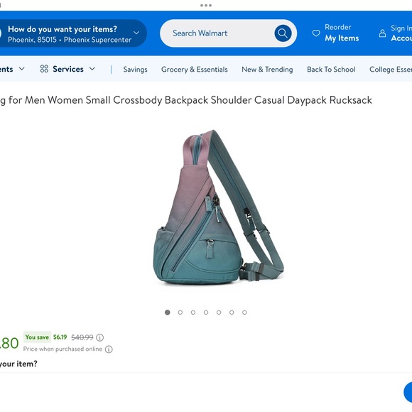 ‘KL928’ Canvas Sling/Crossbody NWOT (#7) - Picture 10 of 11